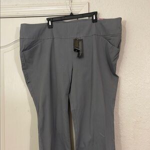 Lee Charcoal Wide-Leg Trousers